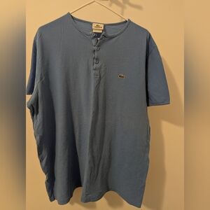 Lacoste Izod blue Henley Lg